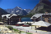 Many Glacier Hotel at Swiftcurrent Lake - Glacier National Park